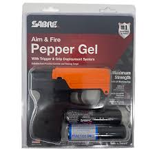 Sabre aim and fire pepper gel