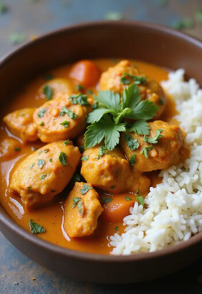 25 Air Fryer Chicken Meals for Family Dinners - 13. Air Fryer Chicken Curry