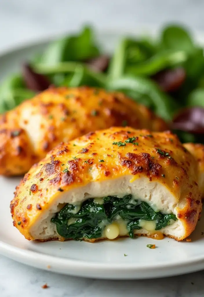 25 Air Fryer Chicken Meals for Family Dinners - 14. Air Fryer Stuffed Chicken Breasts