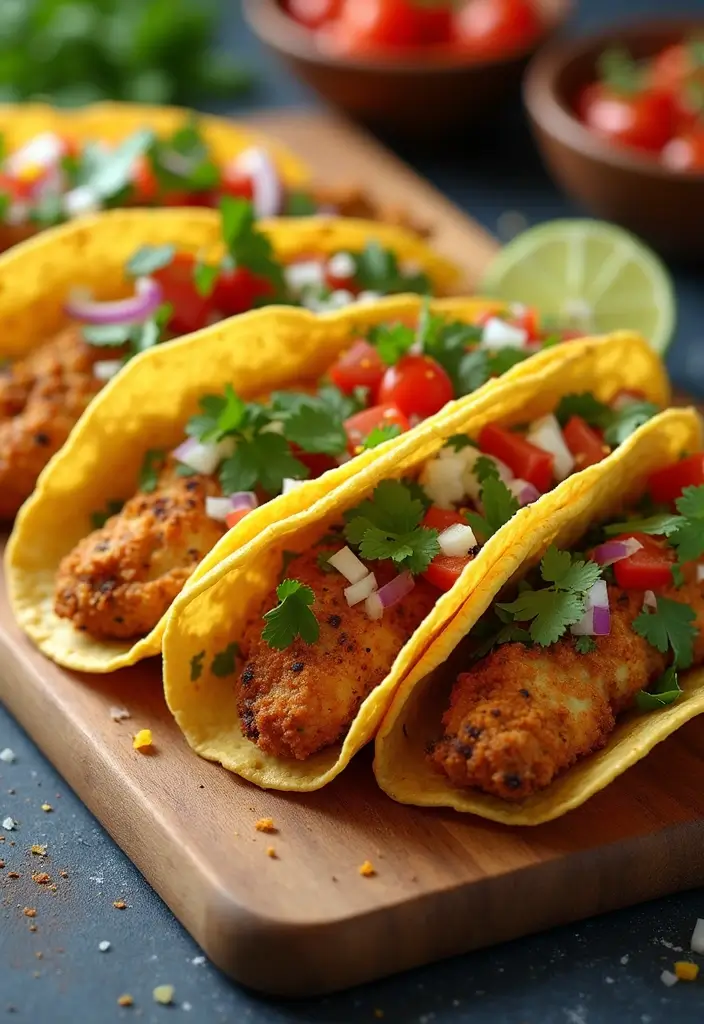 25 Air Fryer Chicken Meals for Family Dinners - 17. Air Fryer Chicken Tacos