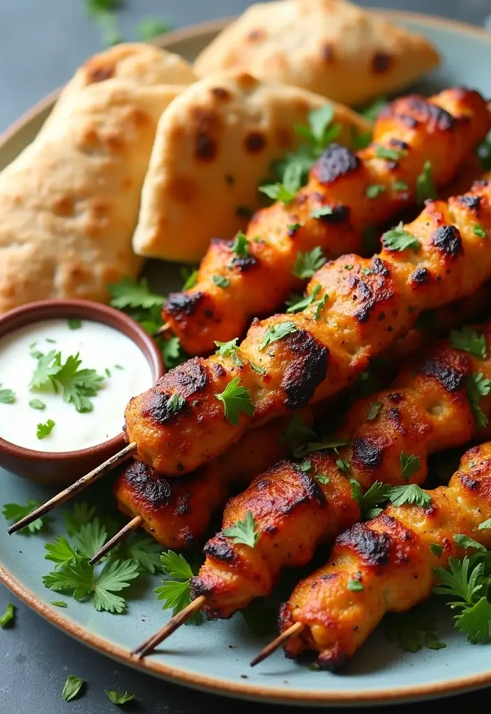 25 Air Fryer Chicken Meals for Family Dinners - 18. Air Fryer Chicken Kebab Skewers
