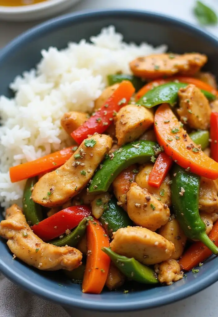 25 Air Fryer Chicken Meals for Family Dinners - 20. Air Fryer Chicken Stir Fry