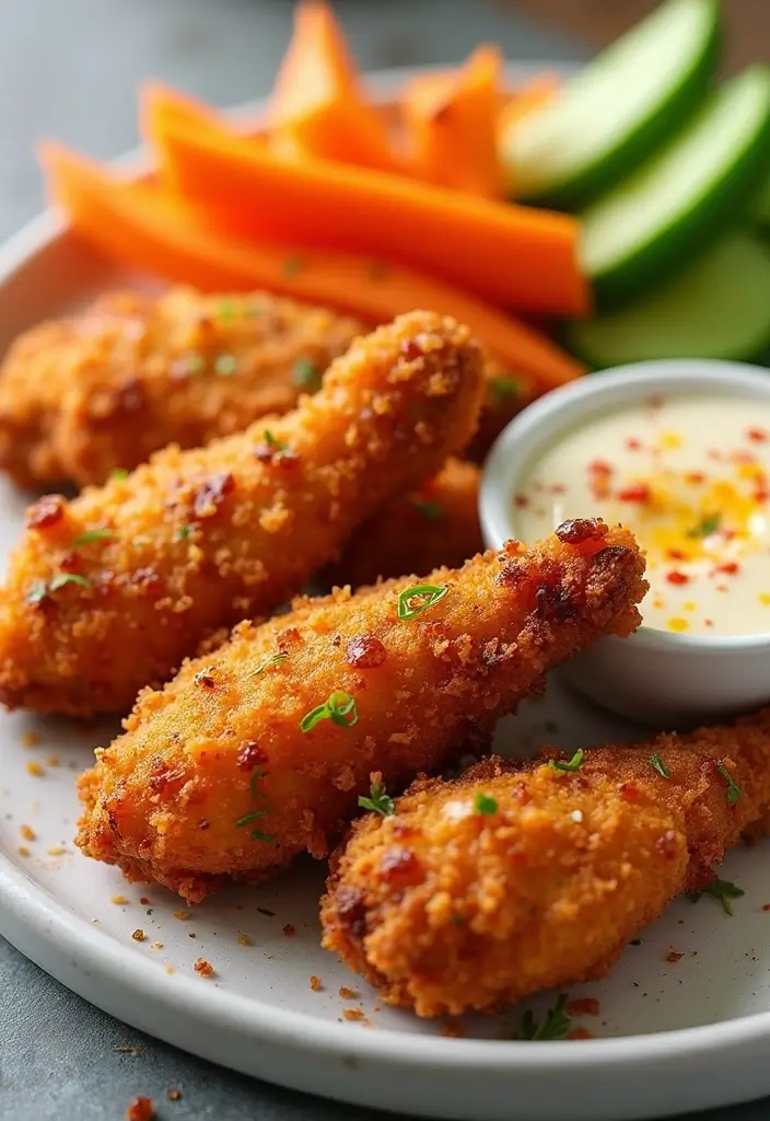 25 Air Fryer Chicken Meals for Family Dinners - 4. Spicy Air Fryer Chicken Tenders