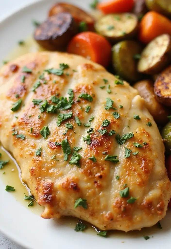 25 Air Fryer Chicken Meals for Family Dinners - 5. Garlic Butter Air Fryer Chicken Breast
