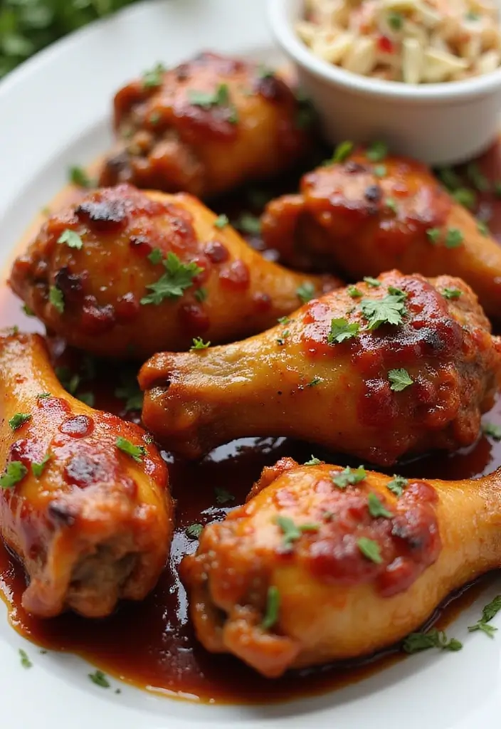 25 Air Fryer Chicken Meals for Family Dinners - 7. Air Fryer BBQ Chicken Drumsticks