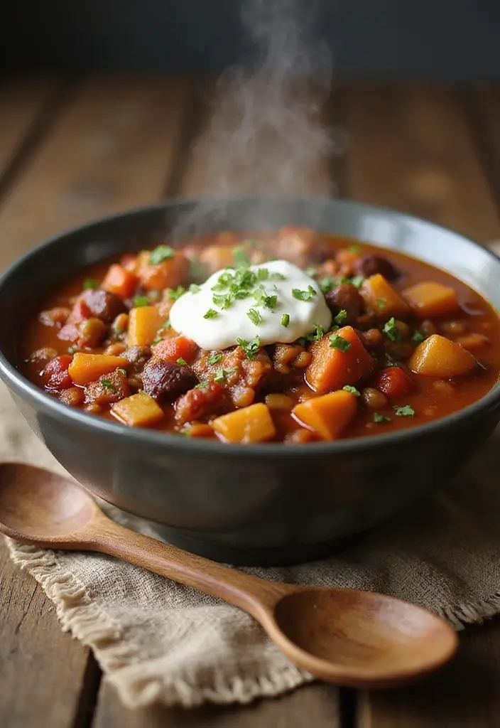 25 Cheap Healthy Family Meals That Everyone Loves - 1. Veggie-Packed Chili