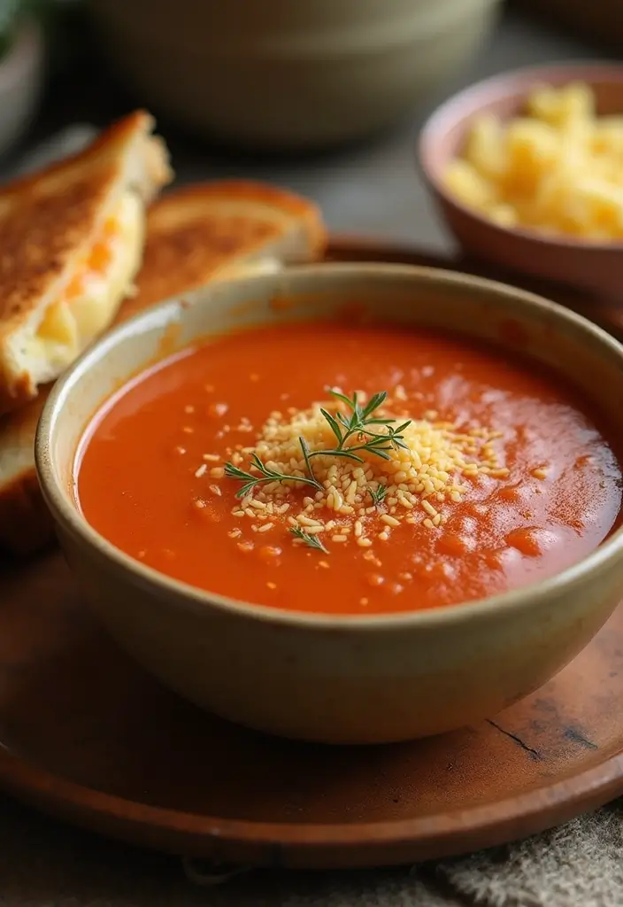25 Cheap Healthy Family Meals That Everyone Loves - 16. Grilled Cheese and Tomato Soup