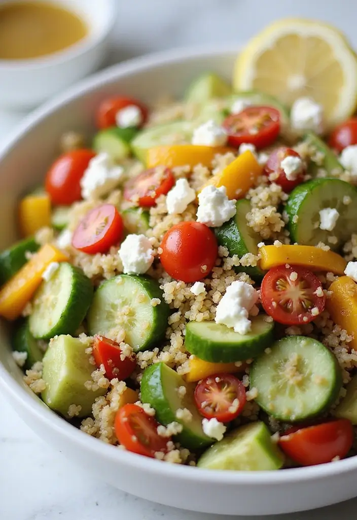 25 Cheap Healthy Family Meals That Everyone Loves - 2. Quinoa Salad Delight