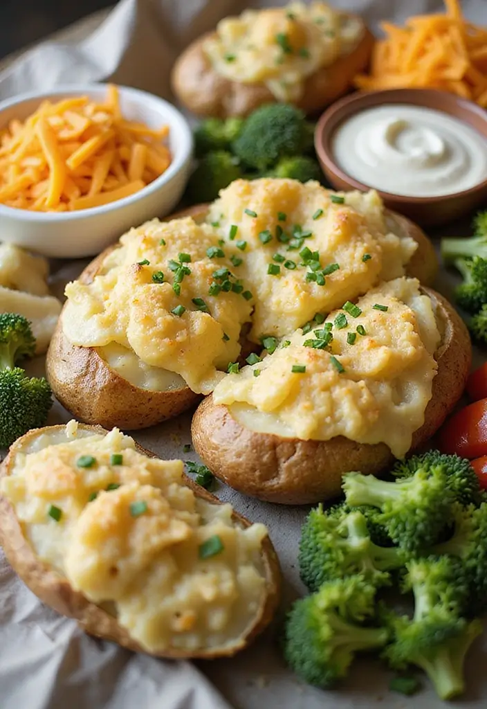 25 Cheap Healthy Family Meals That Everyone Loves - 22. Baked Potato Bar