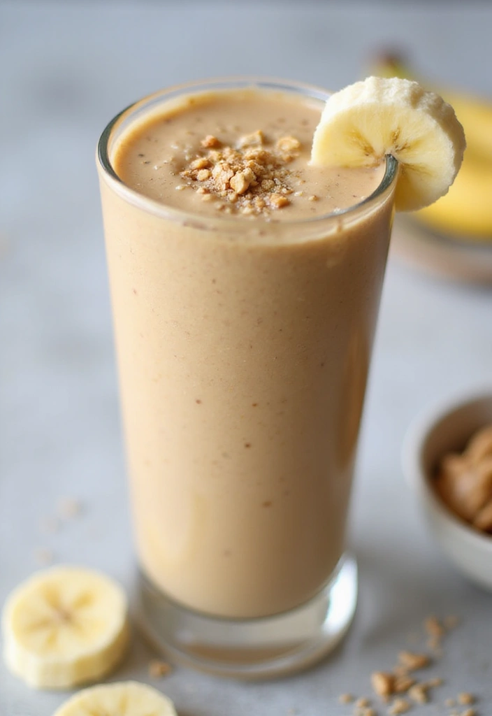 25 Cheap Healthy Family Meals That Everyone Loves - 25. Peanut Butter Banana Smoothie