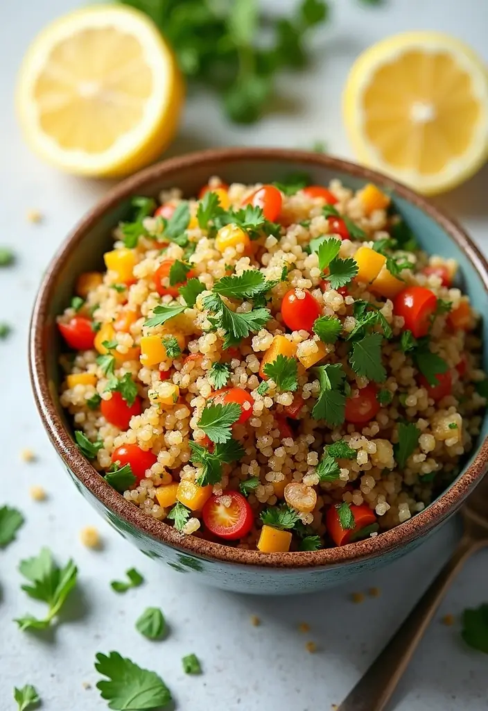 25 Cheap Healthy Meals for a Week for a Family of 4 - 3. Quinoa Salad