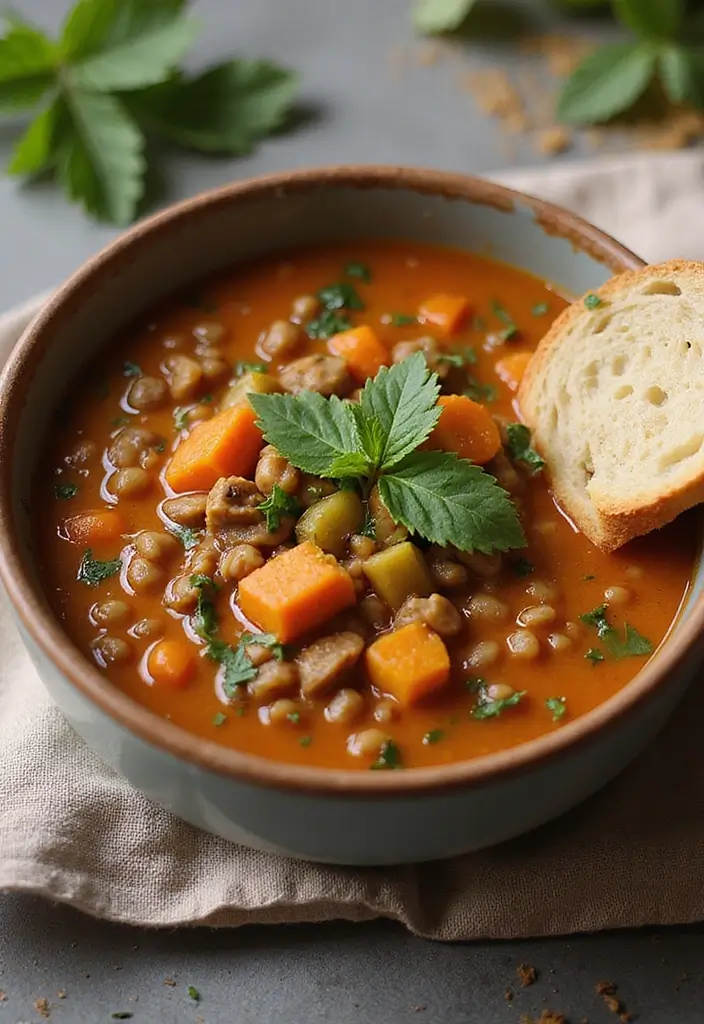 25 Cheap Healthy Meals for a Week for a Family of 4 - 5. Lentil Soup