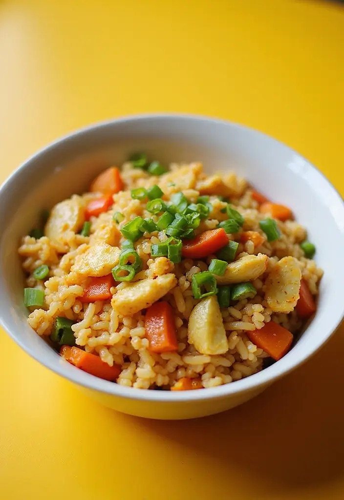 25 Cheap Healthy Meals for a Week for a Family of 4 - 7. Egg Fried Rice