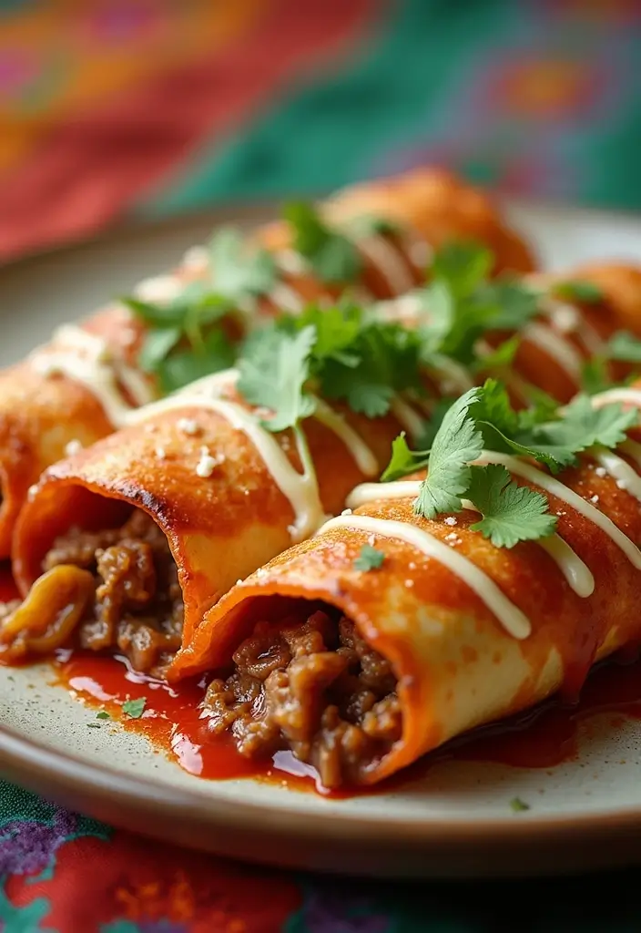25 Cheap Large Family Ground Beef Meals That Stretch Far - 10. Beef Enchiladas
