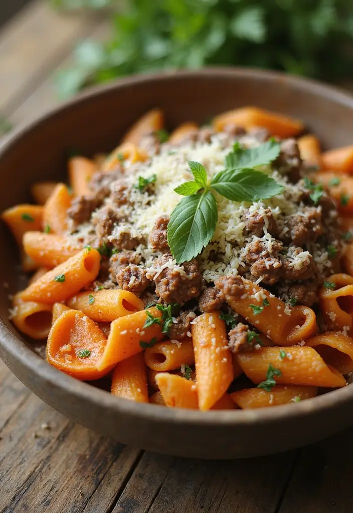 25 Cheap Large Family Ground Beef Meals That Stretch Far - 2. One-Pot Beef Taco Pasta