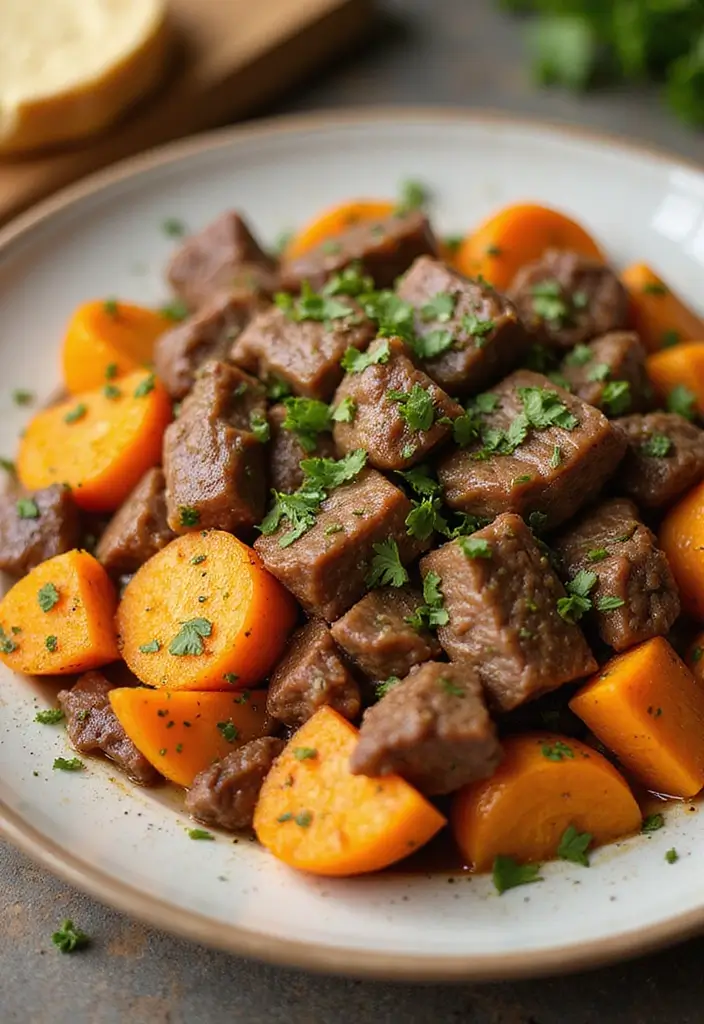 25 Cheap Large Family Ground Beef Meals That Stretch Far - 24. Beef and Sweet Potato Hash