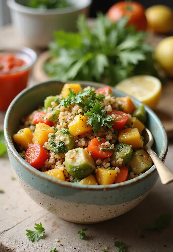 25 Dairy Free Family Crockpot Meal Recipes to Try - 10. Mediterranean Quinoa Bowl