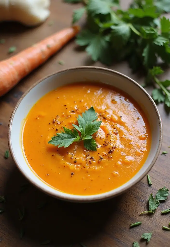 25 Dairy Free Family Crockpot Meal Recipes to Try - 14. Spiced Carrot and Ginger Soup