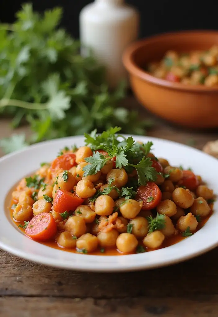 25 Dairy Free Family Crockpot Meal Recipes to Try - 15. Vegetable and Chickpea Tagine