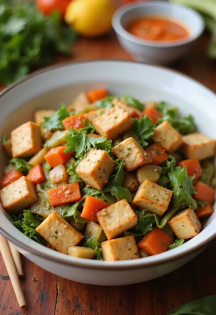25 Dairy Free Family Crockpot Meal Recipes to Try - 20. Vegetable Stir Fry with Tofu