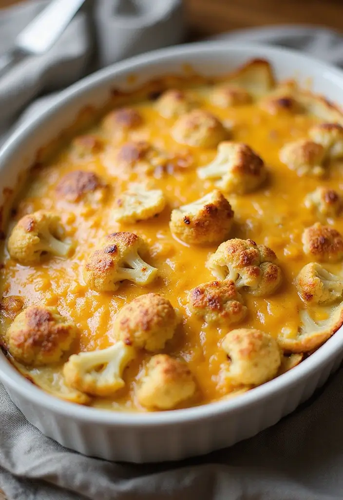 25 Dairy Products That Make Family Meals Delicious - 18. Cheesy Cauliflower Bake
