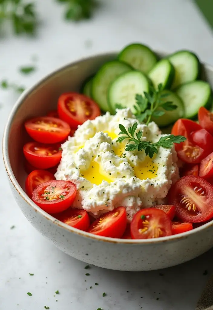 25 Dairy Products That Make Family Meals Delicious - 6. Cottage Cheese Veggie Bowl