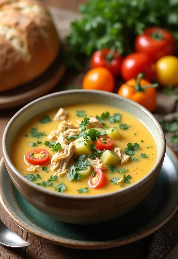 25 Easy Family Slow Cooker Meal Ideas for Busy Nights - 1. Creamy Chicken and Vegetable Soup