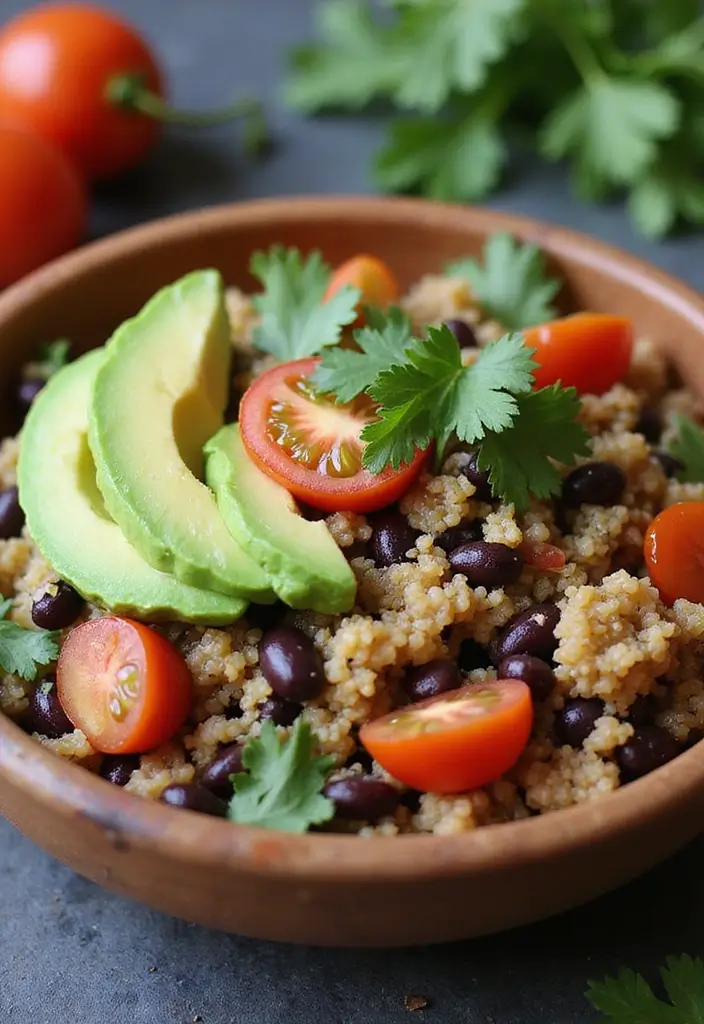25 Easy Healthy Dinner Recipes for Family on a Budget - 1. Quinoa and Black Bean Bowl