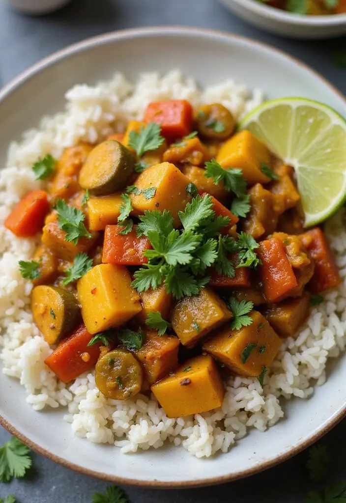 25 Easy Healthy Dinner Recipes for Family on a Budget - 21. Easy Vegetable Curry