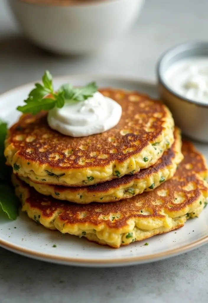 25 Easy Healthy Dinner Recipes for Family on a Budget - 24. Savory Vegetable Pancakes