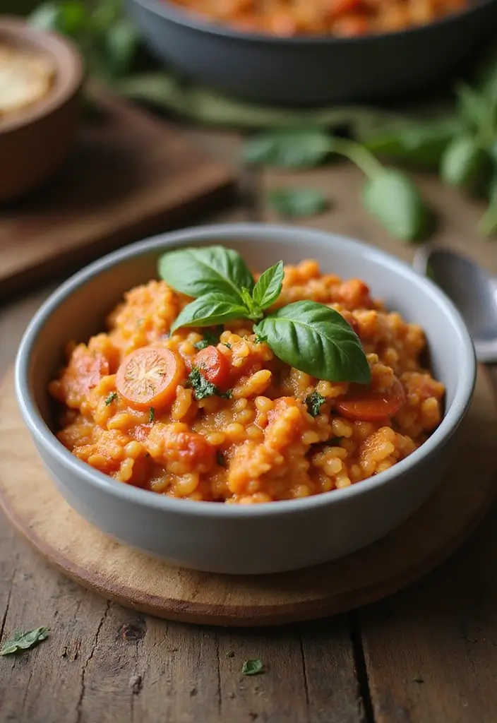 25 Easy Meal Ideas for Sick Family Members - 20. Tomato Basil Risotto