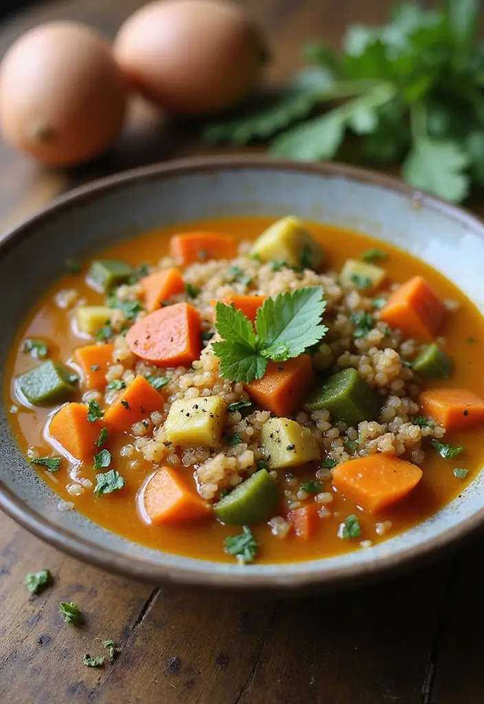 25 Easy Meal Ideas for Sick Family Members - 3. Vegetable Quinoa Soup