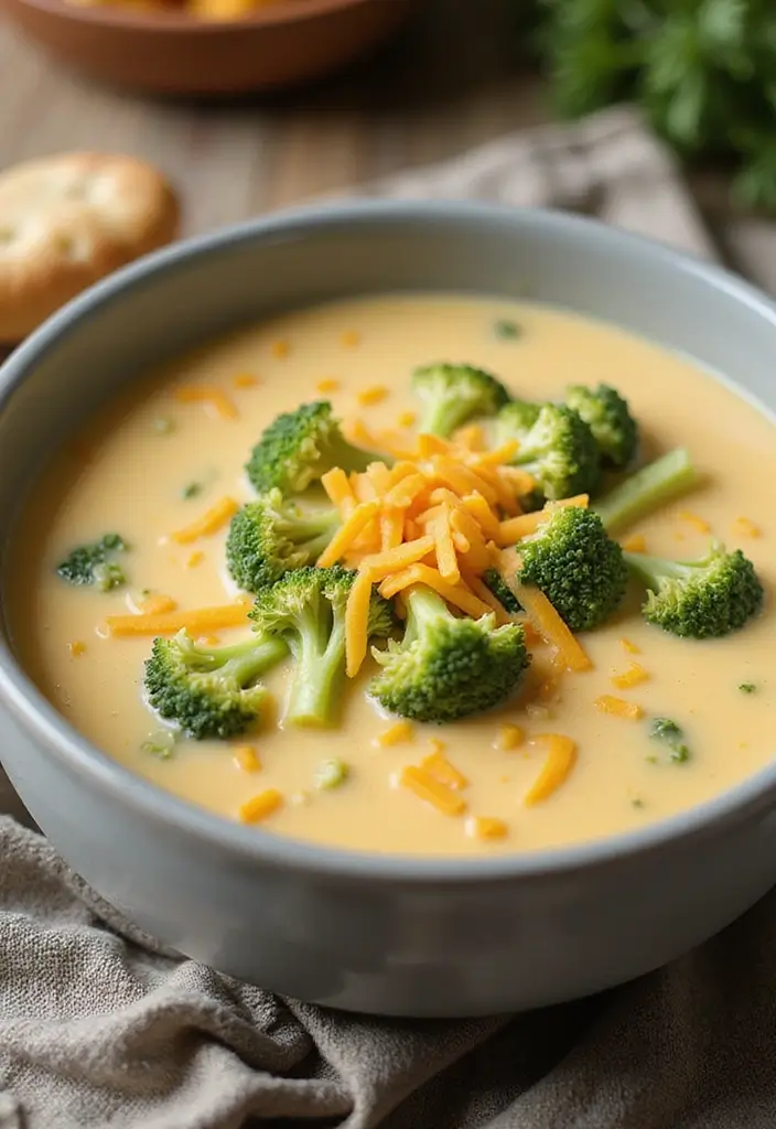 25 Easy Meal Ideas for Sick Family Members - 8. Creamy Broccoli Cheese Soup