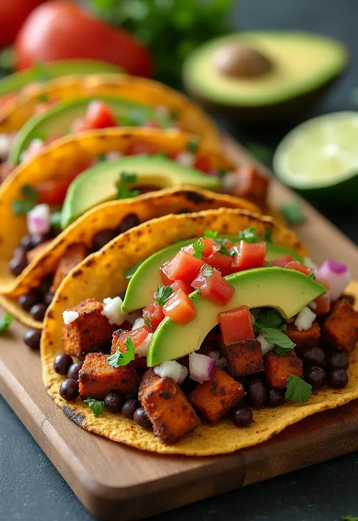 25 Family Freezer Crock Pot Meal Recipes for Busy Weeks - 10. Sweet Potato and Black Bean Tacos