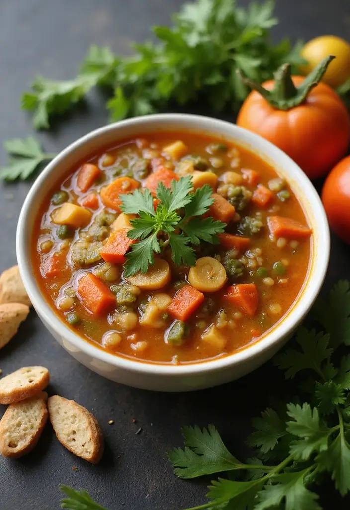 25 Family Freezer Crock Pot Meal Recipes for Busy Weeks - 4. Vegetable Lentil Soup