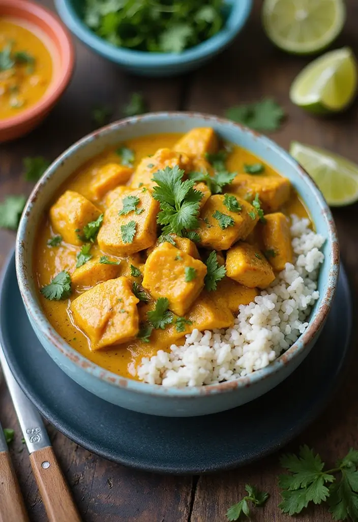 25 Family Friendly Slow Cooker Meals That Save Time - 16. Coconut Curry Chicken