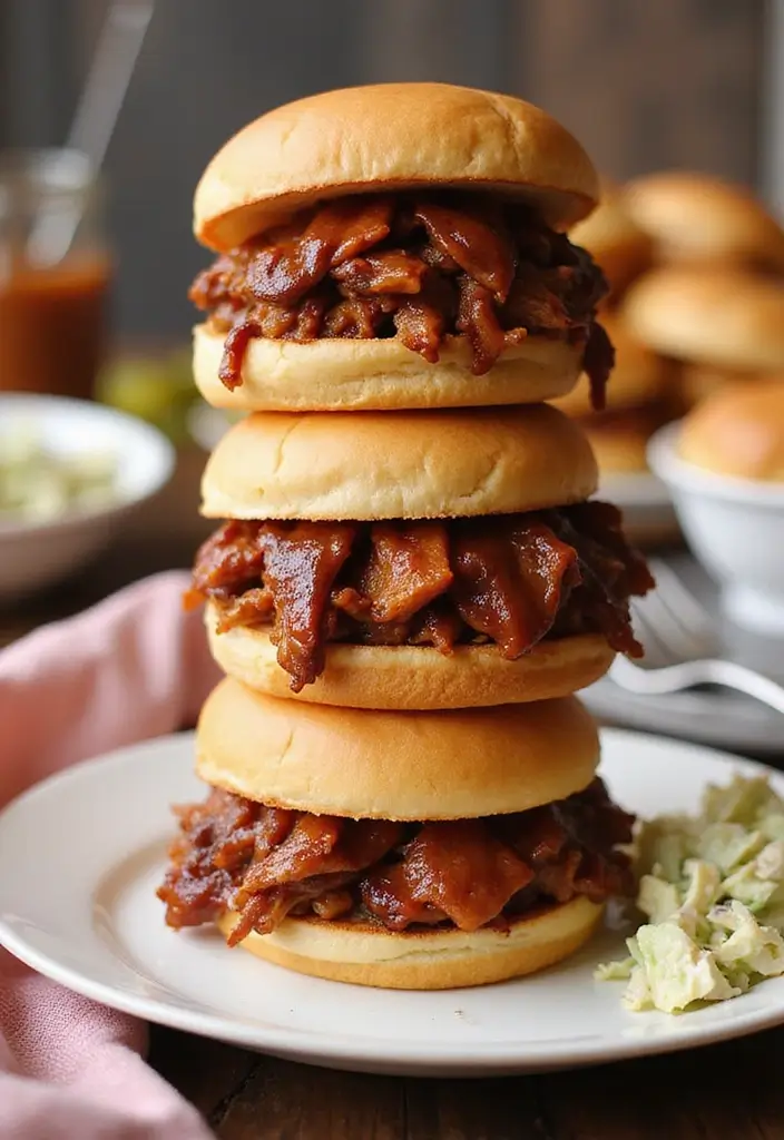25 Family Friendly Slow Cooker Meals That Save Time - 4. BBQ Pulled Pork Sandwiches
