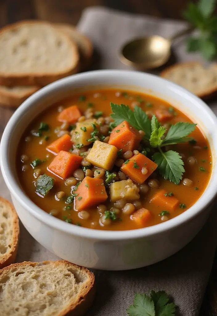 25 Family Friendly Slow Cooker Meals That Save Time - 5. Vegetable Lentil Soup