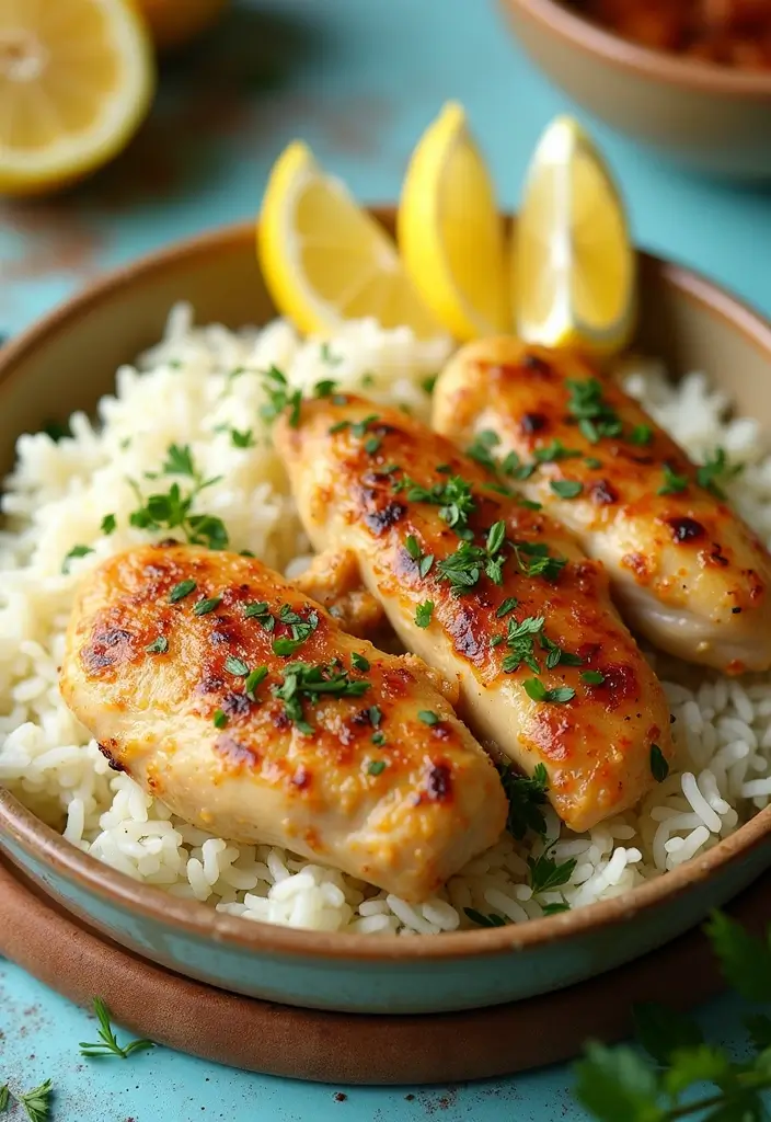 25 Family Meals for Picky Eaters That Work Every Time - 14. One-Pot Lemon Garlic Chicken and Rice