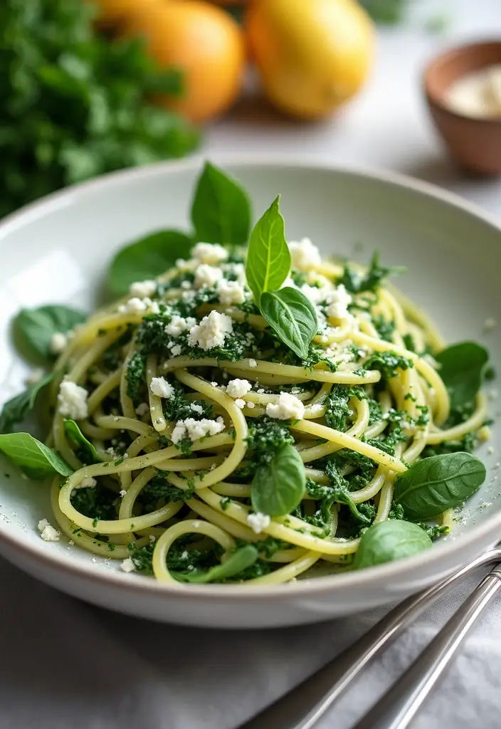 25 Family Meals for Picky Eaters That Work Every Time - 15. One-Pot Spinach and Feta Pasta