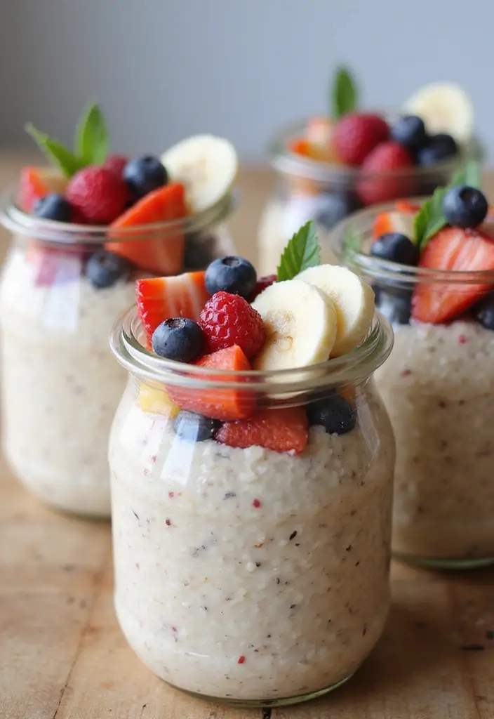 25 Family Prep Meals for the Week Made Simple - 25. Fruit-Infused Overnight Oats