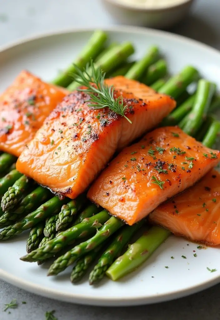 25 Family Prep Meals for the Week Made Simple - 8. Baked Salmon with Asparagus