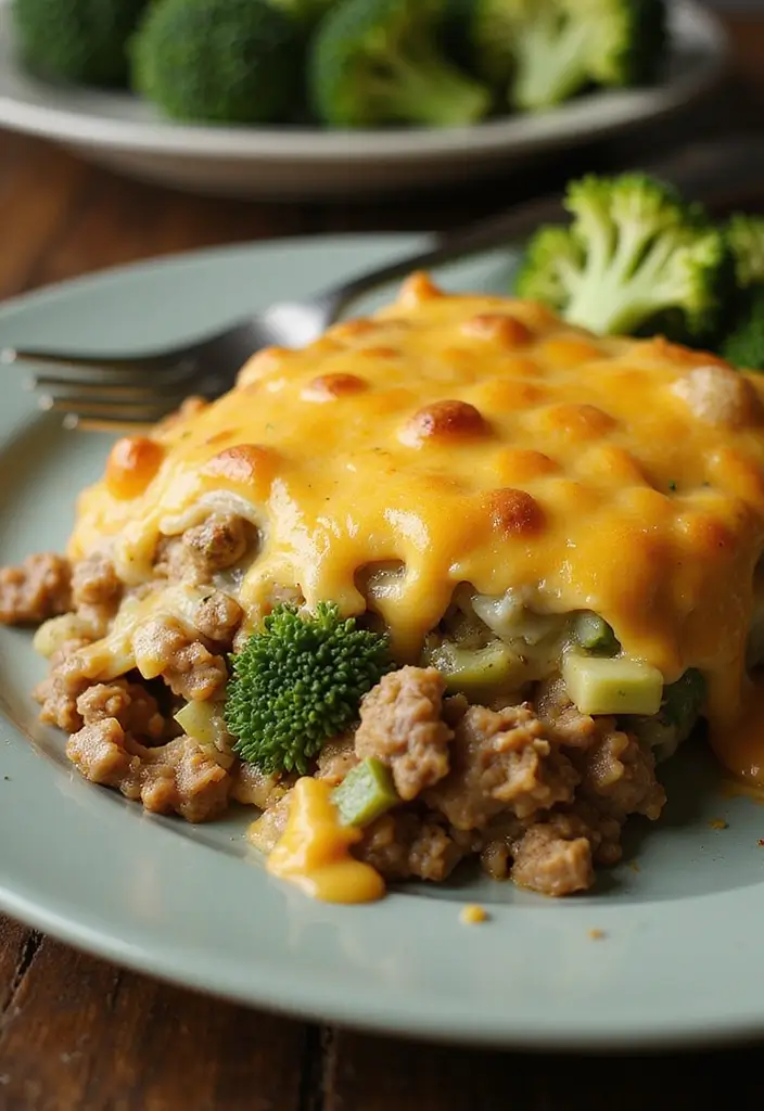 25 Ground Beef Family Meal Recipes That Kids Love - 1. Cheesy Beef and Broccoli Casserole