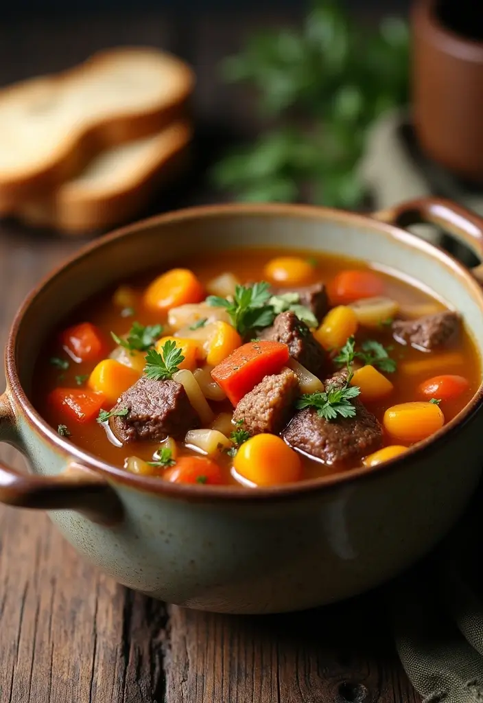 25 Ground Beef Family Meal Recipes That Kids Love - 11. Beef and Vegetable Soup