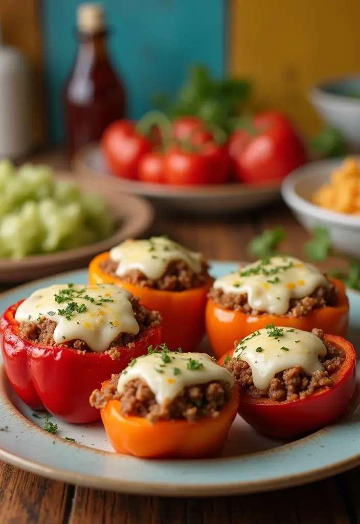 25 Ground Beef Family Meal Recipes That Kids Love - 12. Beef Stuffed Peppers