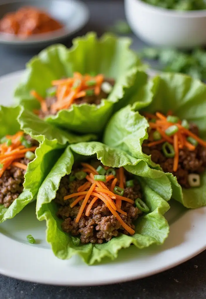 25 Ground Beef Family Meal Recipes That Kids Love - 17. Ground Beef Lettuce Wraps