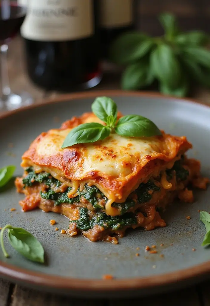 25 Ground Beef Family Meal Recipes That Kids Love - 19. Beef and Spinach Lasagna