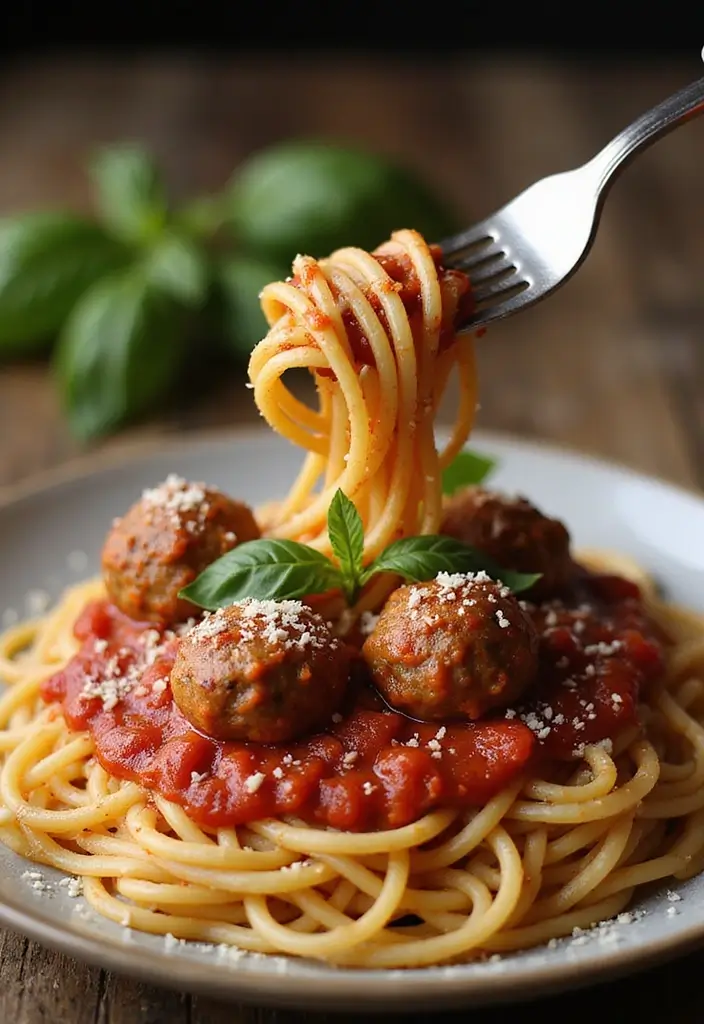 25 Ground Beef Family Meal Recipes That Kids Love - 4. Spaghetti and Meatballs