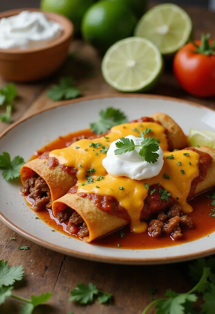 25 Ground Beef Family Meal Recipes That Kids Love - 5. Beef Enchiladas