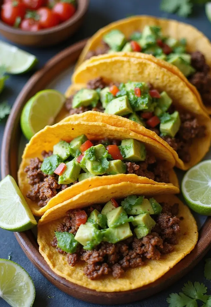25 Ground Beef Family Meal Recipes That Kids Love - 9. Beef Tacos with Avocado Salsa